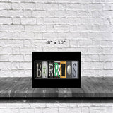 Personalized Volleyball Letter Art Print – Custom Sports Wall Decor