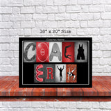 Wrestling Coach Name Letter Art