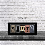 Wrestling Letter Art