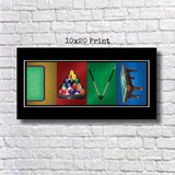 Billiards Letter Art