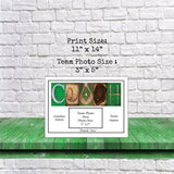 Baseball Coach Team Photo Color