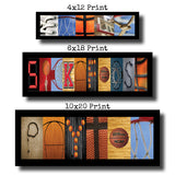 Basketball Alphabet Letter Art