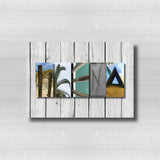 Beach Nautical Alphabet Letter Art