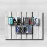 Beach Nautical Alphabet Letter Art