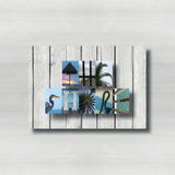 Beach Nautical Alphabet Letter Art