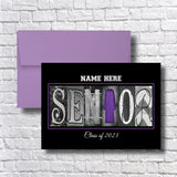Personalized White Senior Graduation Card Class of 2023