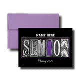Personalized White Senior Graduation Card Class of 2023