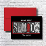 Personalized White Senior Graduation Card Class of 2023