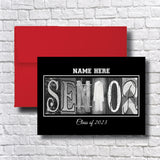 Personalized White Senior Graduation Card Class of 2023