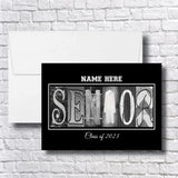 Personalized White Senior Graduation Card Class of 2023
