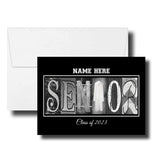 Personalized White Senior Graduation Card Class of 2023