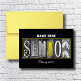 Personalized White Senior Graduation Card Class of 2023