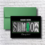 Personalized White Senior Graduation Card Class of 2023