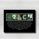Soccer Coach Bible Verse-Black Background