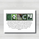 Soccer Coach Bible Verse White Background