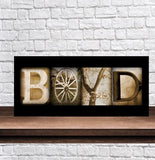 Letter Art Nature Rustic Wedding