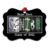 Personalized Senior Soccer Ornament