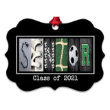 Personalized Senior Soccer Ornament
