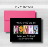 Mommy's Day Card~ 5"x7" ~ Flat Cards
