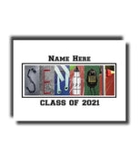 Senior Track Letter Art