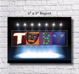 Magnet Theater Name Sign, Drama Club Gift, Stage Crew Gift,