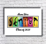 Senior Competitive Cheer Letter Art
