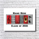 Senior Marching Band  Letter Art