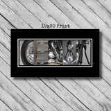 Motorcycle Letter Art