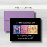 MUM'S Day Card~ Cards ~ Flat Cards