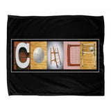 Volleyball Coach Fleece Blanket 50”x60”- ORANGE
