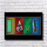 Billiards Letter Art
