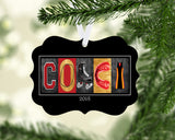 Roller Derby Coach Ornament Metal