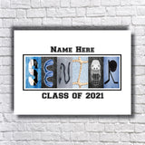 Senior Hockey Letter Art
