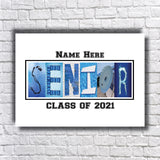 Senior Swimming Letter Art