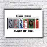 Senior Track Letter Art
