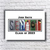 Senior Track Letter Art
