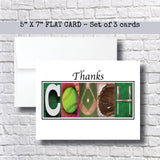 Softball Coach Thank You Card~ Cards ~  Cards