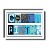 Swimming Coach Name Letter Art