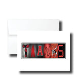 Wrestling Thank You Card - Custom Coach Appreciation Gift With Matte Finish