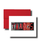 Wrestling Thank You Card - Custom Coach Appreciation Gift With Matte Finish