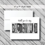 Will you be my Bridesmaid Card~  Cards - Teal/Aqua