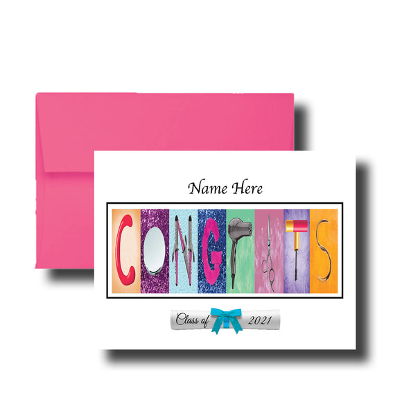 Cosmetology Graduation Gifts – Personalized Congrats Art