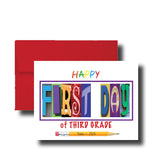 First Day of Third Grade Personalized Card, Congrats, Greeting, Class of 2036, 2025, 2025, New School Year, Beginning, God Daughter Son