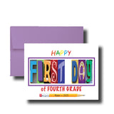 First Day of Fourth Grade Personalized Card, Congrats, Greeting, Class of 2037, 2025, 2025, School Year, Beginning, New God Daughter Son