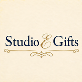 a logo for a business called "Studio & Gifts".