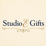a logo for a business called "Studio & Gifts".