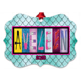 Personalized Makeup Ornament – Custom Name Xmas Decor with Glam Beauty Tools