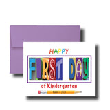 First Day of Kindergarten Personalized Card, Congrats, Greeting, Class of 2036, 2025, 2025, New School Year, Beginning, God Daughter Son