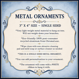 Metal ornaments for Studio E Gifts