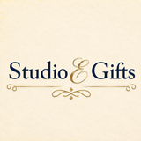 a logo for a business called "Studio & Gifts".